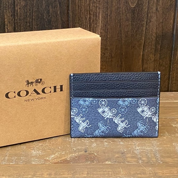 NWT Authentic Coach Horse & Carriage Card Case - Picture 2 of 4